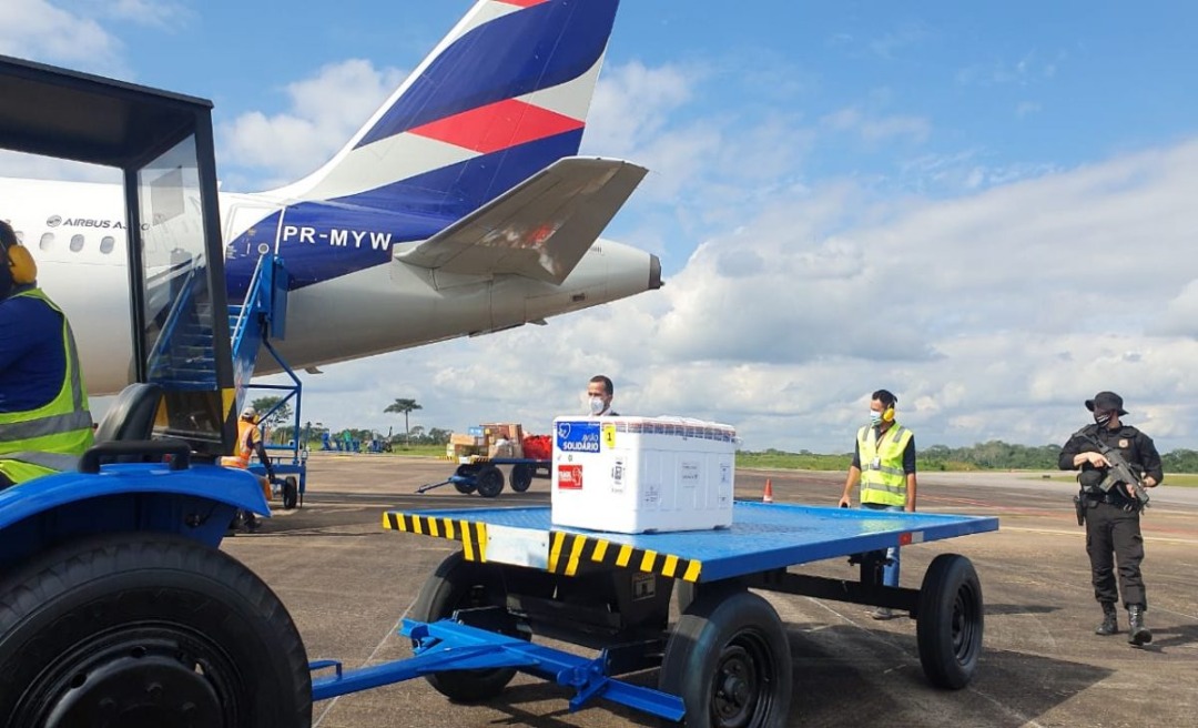 Nova remessa de vacina contra a Covid-19 chega ao Acre nesta sexta-feira